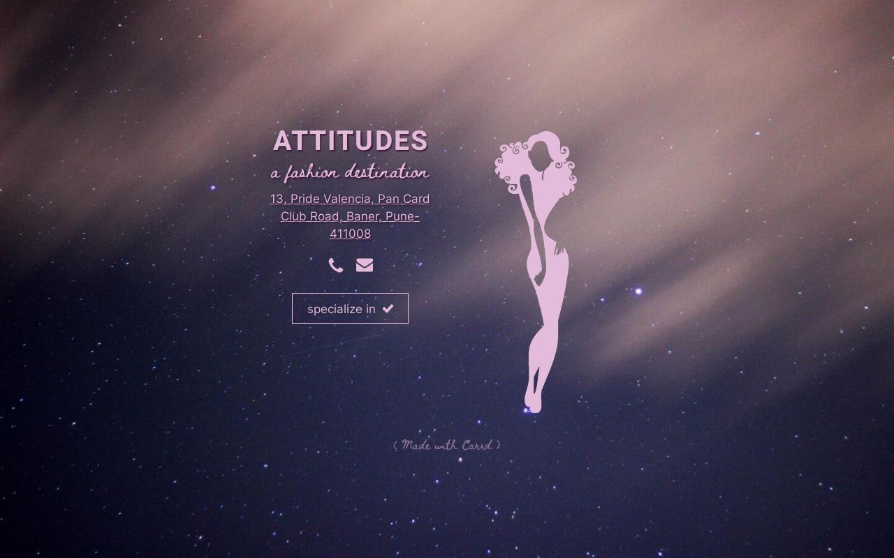 Carrd profile picture for @attitudes